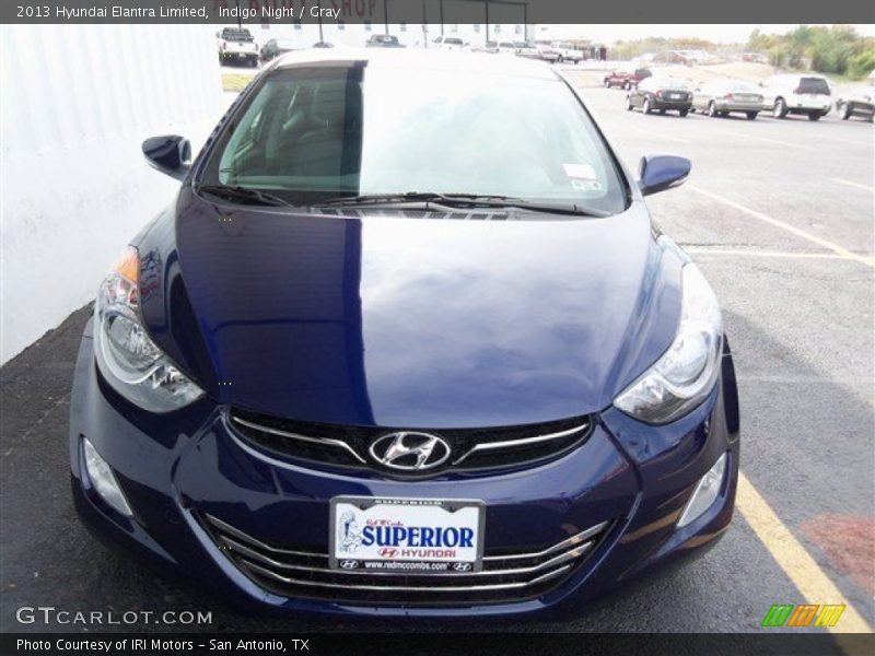 Indigo Night / Gray 2013 Hyundai Elantra Limited