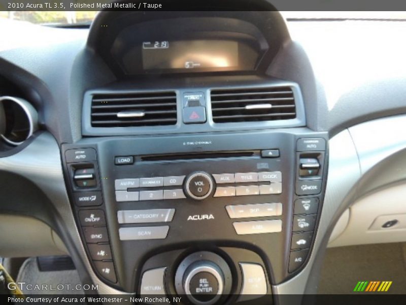 Polished Metal Metallic / Taupe 2010 Acura TL 3.5