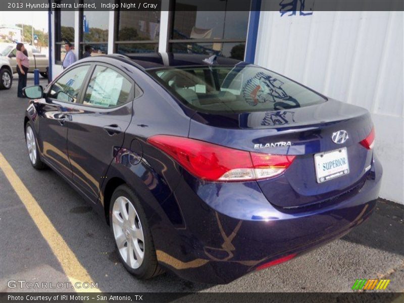 Indigo Night / Gray 2013 Hyundai Elantra Limited