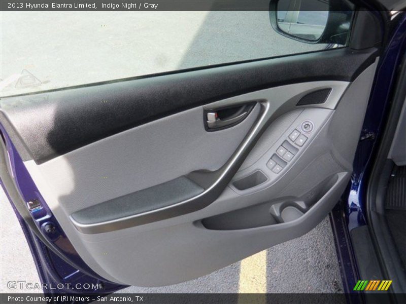 Indigo Night / Gray 2013 Hyundai Elantra Limited