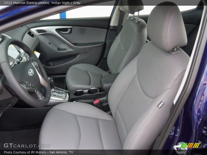 Indigo Night / Gray 2013 Hyundai Elantra Limited