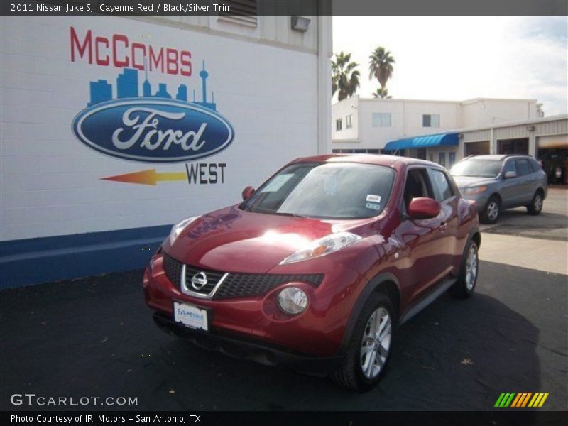 Cayenne Red / Black/Silver Trim 2011 Nissan Juke S