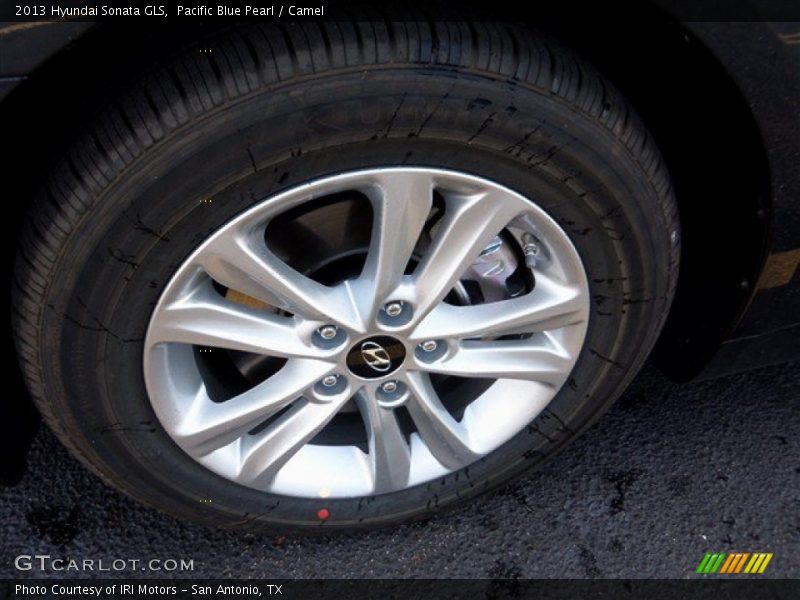 Pacific Blue Pearl / Camel 2013 Hyundai Sonata GLS