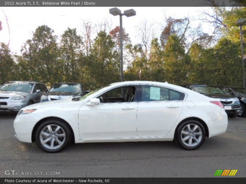 Bellanova White Pearl / Ebony 2012 Acura TL 3.5