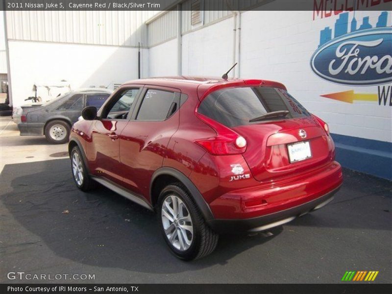 Cayenne Red / Black/Silver Trim 2011 Nissan Juke S