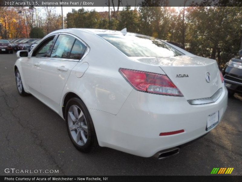 Bellanova White Pearl / Ebony 2012 Acura TL 3.5