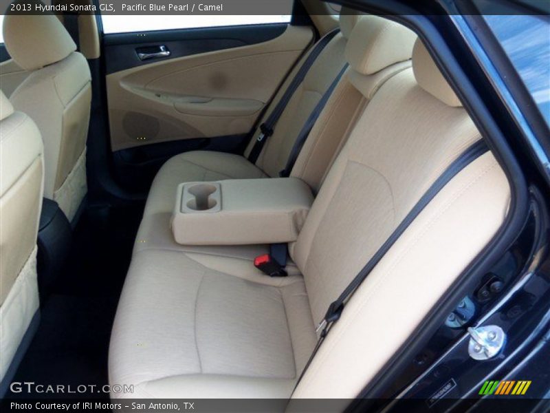 Pacific Blue Pearl / Camel 2013 Hyundai Sonata GLS