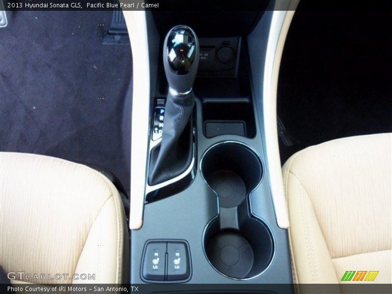 Pacific Blue Pearl / Camel 2013 Hyundai Sonata GLS