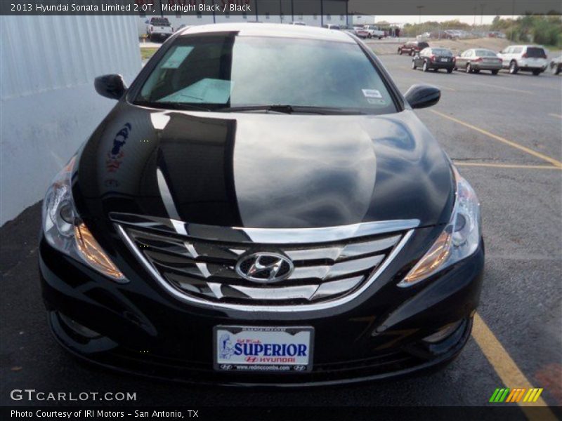 Midnight Black / Black 2013 Hyundai Sonata Limited 2.0T