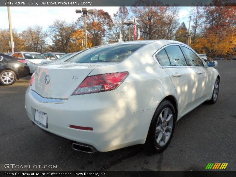 Bellanova White Pearl / Ebony 2012 Acura TL 3.5
