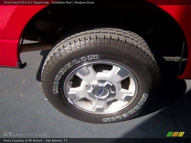 Vermillion Red / Medium Stone 2010 Ford F150 XLT SuperCrew