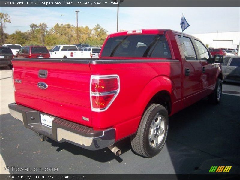 Vermillion Red / Medium Stone 2010 Ford F150 XLT SuperCrew