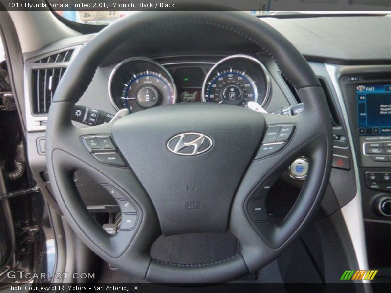 Midnight Black / Black 2013 Hyundai Sonata Limited 2.0T
