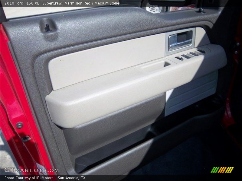 Vermillion Red / Medium Stone 2010 Ford F150 XLT SuperCrew