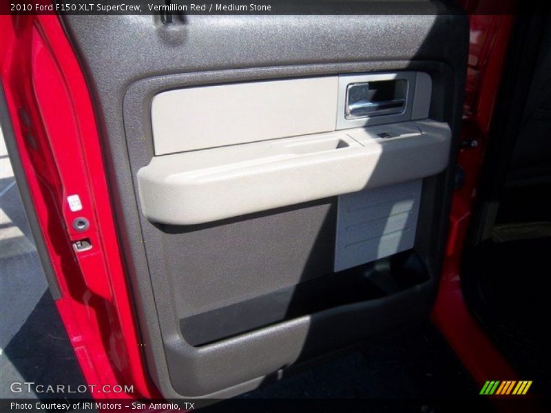 Vermillion Red / Medium Stone 2010 Ford F150 XLT SuperCrew