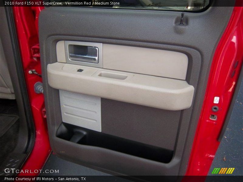 Vermillion Red / Medium Stone 2010 Ford F150 XLT SuperCrew