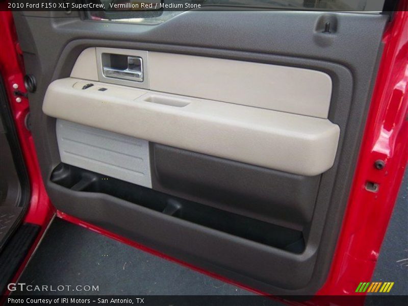 Vermillion Red / Medium Stone 2010 Ford F150 XLT SuperCrew