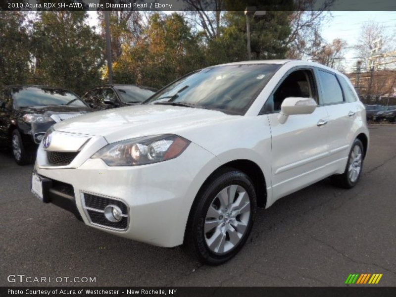 White Diamond Pearl / Ebony 2010 Acura RDX SH-AWD