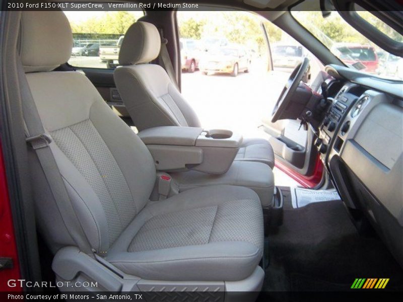Vermillion Red / Medium Stone 2010 Ford F150 XLT SuperCrew