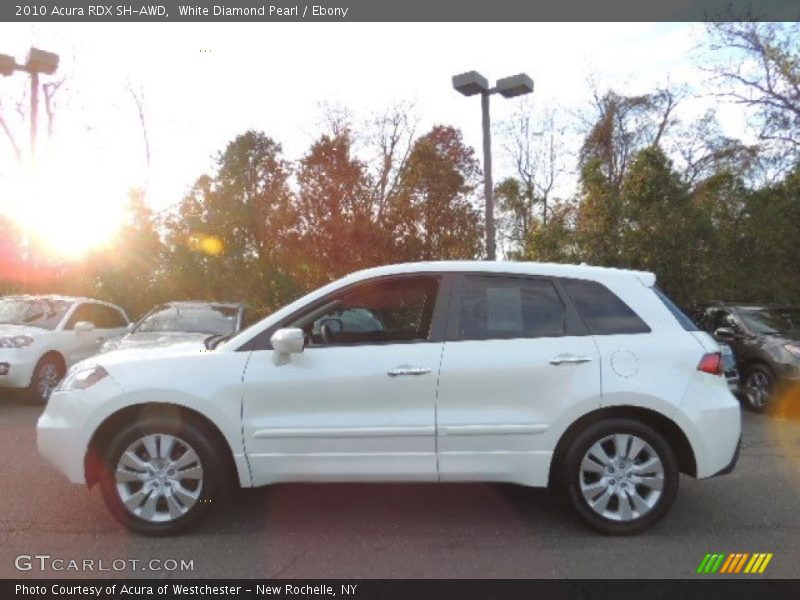 White Diamond Pearl / Ebony 2010 Acura RDX SH-AWD
