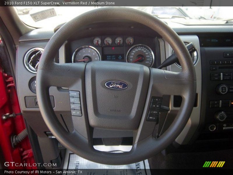 Vermillion Red / Medium Stone 2010 Ford F150 XLT SuperCrew