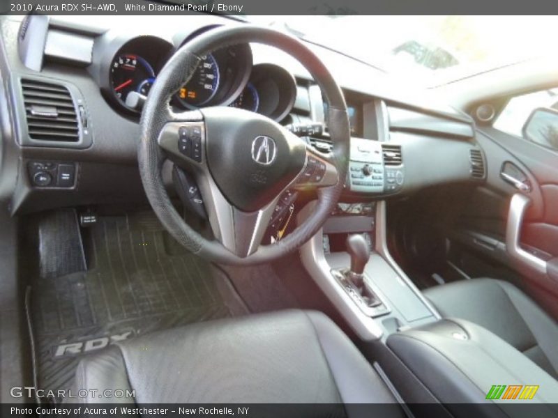White Diamond Pearl / Ebony 2010 Acura RDX SH-AWD
