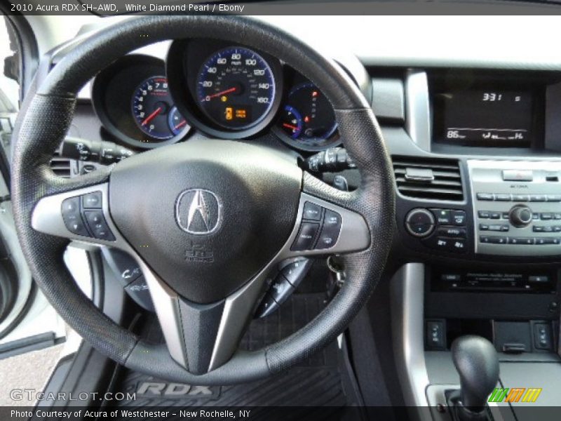 White Diamond Pearl / Ebony 2010 Acura RDX SH-AWD