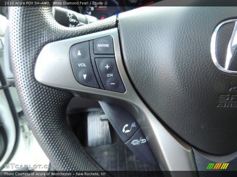 White Diamond Pearl / Ebony 2010 Acura RDX SH-AWD