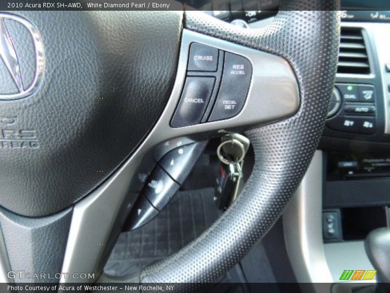 White Diamond Pearl / Ebony 2010 Acura RDX SH-AWD