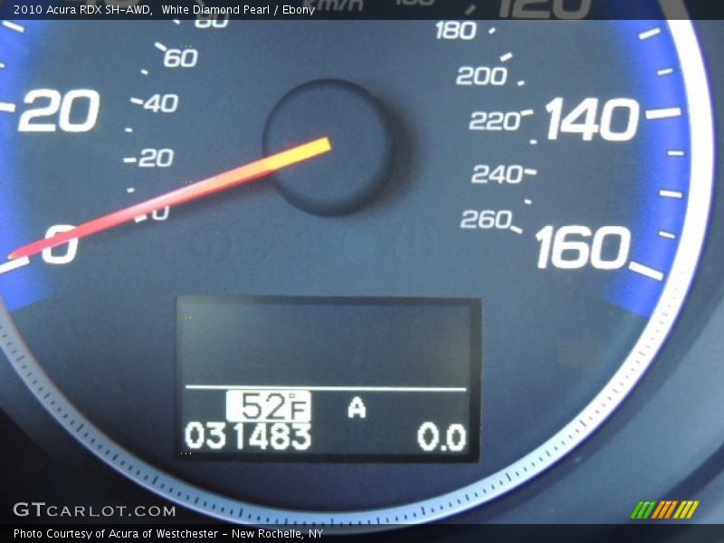 White Diamond Pearl / Ebony 2010 Acura RDX SH-AWD
