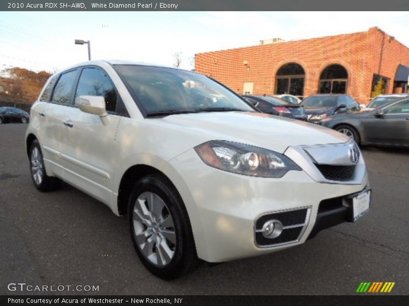 White Diamond Pearl / Ebony 2010 Acura RDX SH-AWD