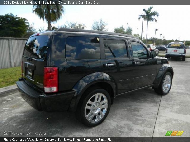 Brilliant Black Crystal Pearl / Dark Slate Gray 2011 Dodge Nitro Heat