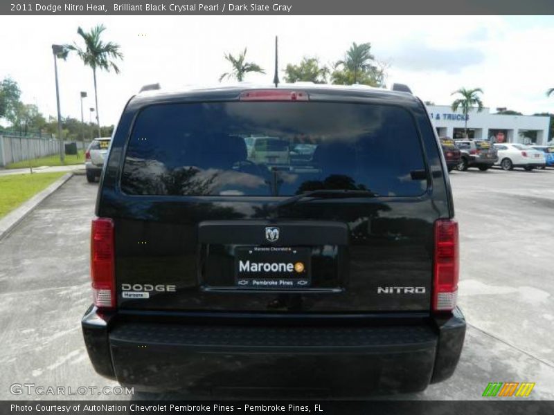 Brilliant Black Crystal Pearl / Dark Slate Gray 2011 Dodge Nitro Heat