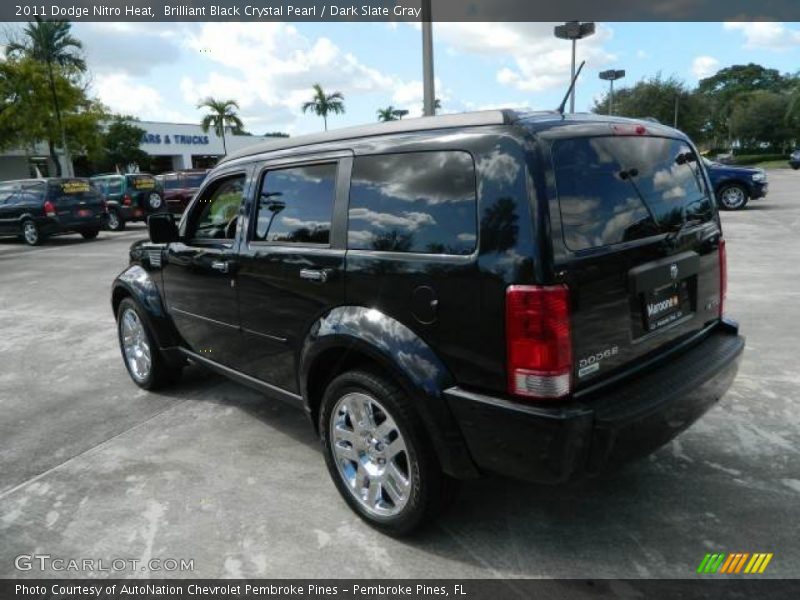Brilliant Black Crystal Pearl / Dark Slate Gray 2011 Dodge Nitro Heat