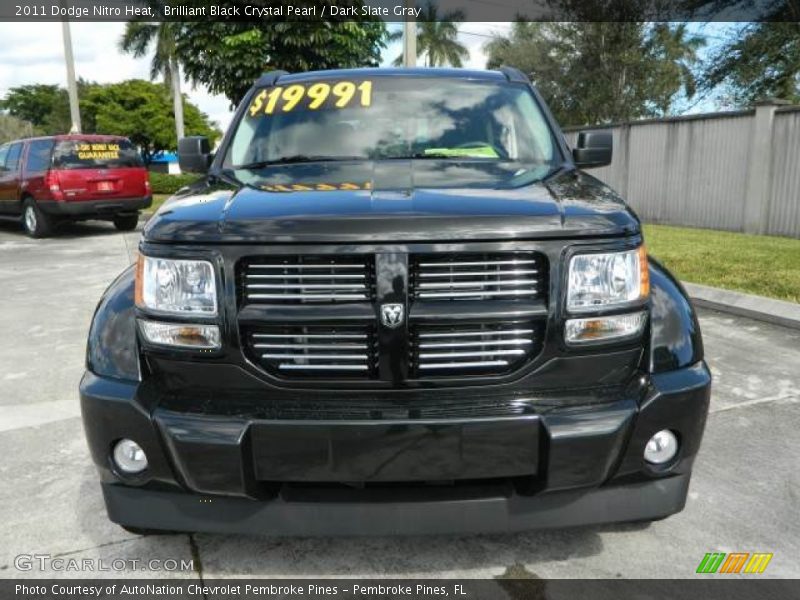Brilliant Black Crystal Pearl / Dark Slate Gray 2011 Dodge Nitro Heat
