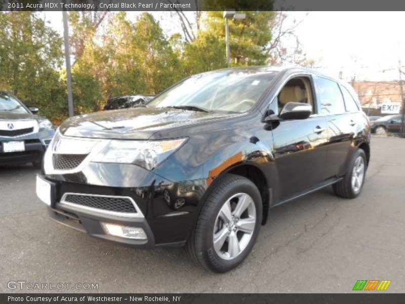 Crystal Black Pearl / Parchment 2011 Acura MDX Technology