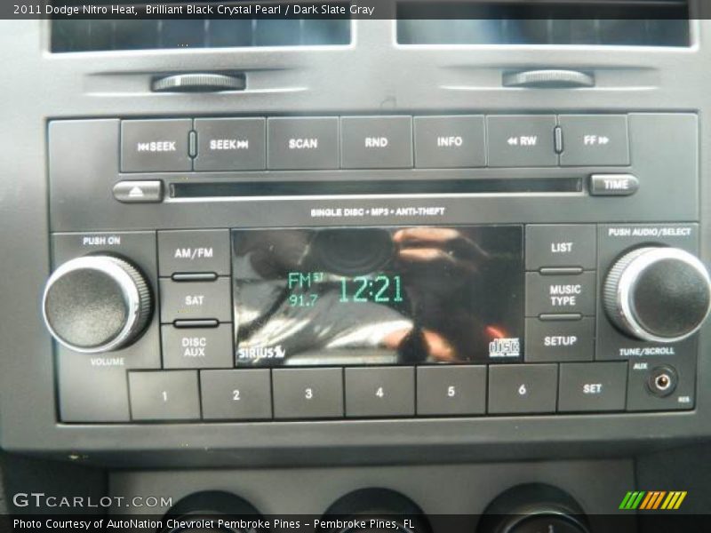 Brilliant Black Crystal Pearl / Dark Slate Gray 2011 Dodge Nitro Heat