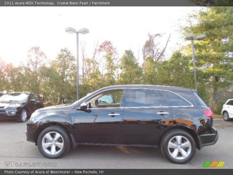 Crystal Black Pearl / Parchment 2011 Acura MDX Technology