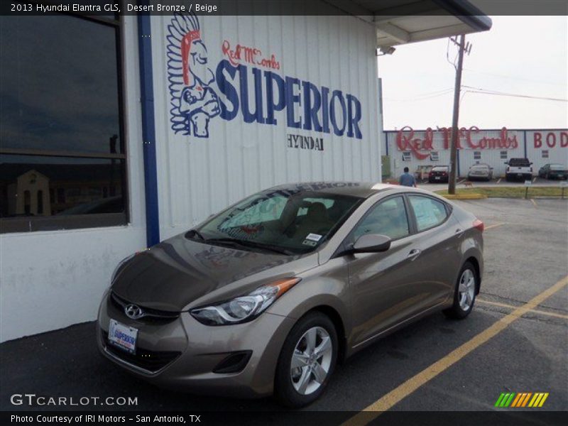 Desert Bronze / Beige 2013 Hyundai Elantra GLS