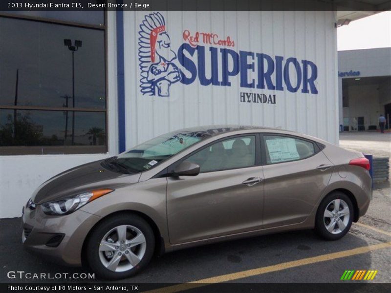 Desert Bronze / Beige 2013 Hyundai Elantra GLS