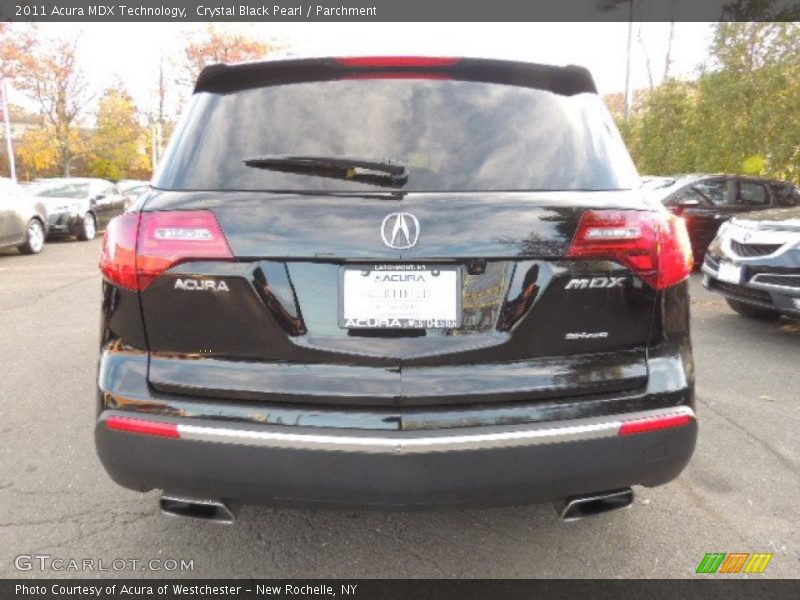 Crystal Black Pearl / Parchment 2011 Acura MDX Technology