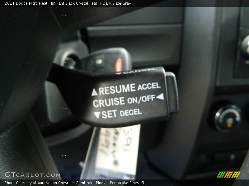 Brilliant Black Crystal Pearl / Dark Slate Gray 2011 Dodge Nitro Heat
