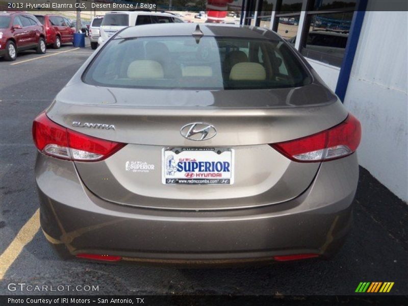 Desert Bronze / Beige 2013 Hyundai Elantra GLS