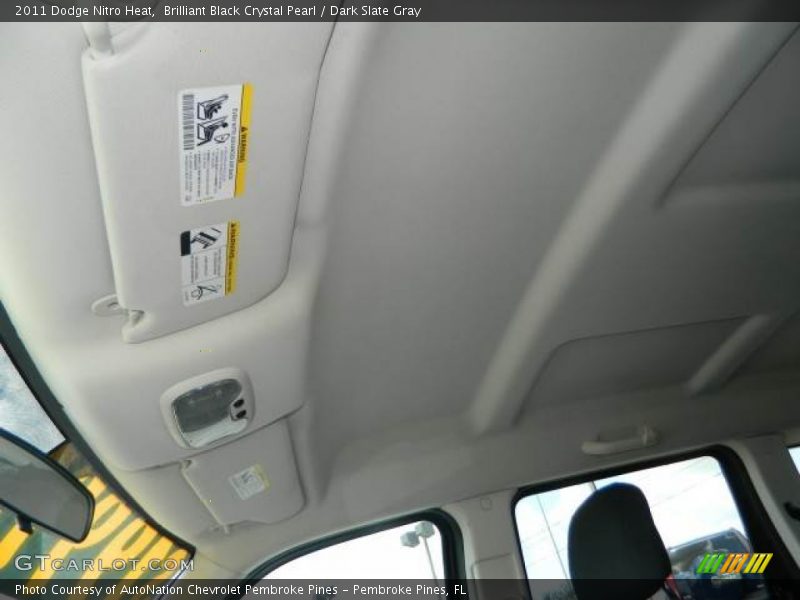 Brilliant Black Crystal Pearl / Dark Slate Gray 2011 Dodge Nitro Heat