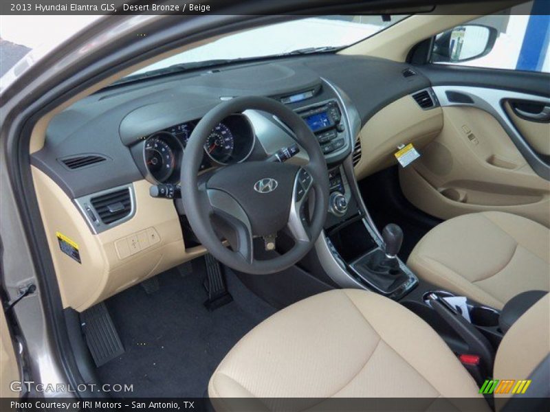 Desert Bronze / Beige 2013 Hyundai Elantra GLS