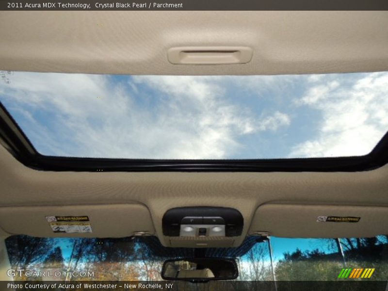 Crystal Black Pearl / Parchment 2011 Acura MDX Technology