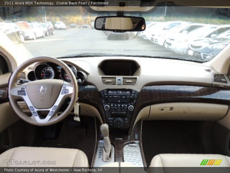 Crystal Black Pearl / Parchment 2011 Acura MDX Technology