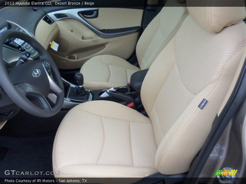 Desert Bronze / Beige 2013 Hyundai Elantra GLS