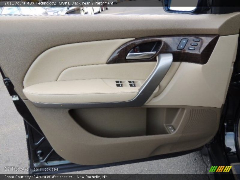 Crystal Black Pearl / Parchment 2011 Acura MDX Technology