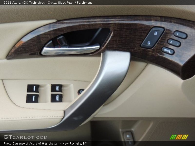 Crystal Black Pearl / Parchment 2011 Acura MDX Technology